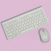 Bộ bàn phím và chuột không dây SingPC WKB-L264CB Trắng1