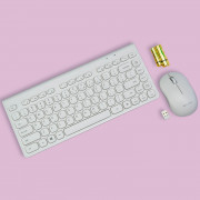 Bộ bàn phím và chuột không dây SingPC WKB-L264CB Trắng0