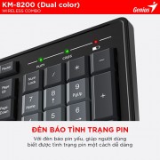Bộ Phím Chuột Không Dây Genius Smart KM-8200 Dual Color3