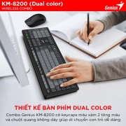 Bộ Phím Chuột Không Dây Genius Smart KM-8200 Dual Color4