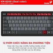 Bộ Phím Chuột Không Dây Genius Smart KM-8200 Dual Color5