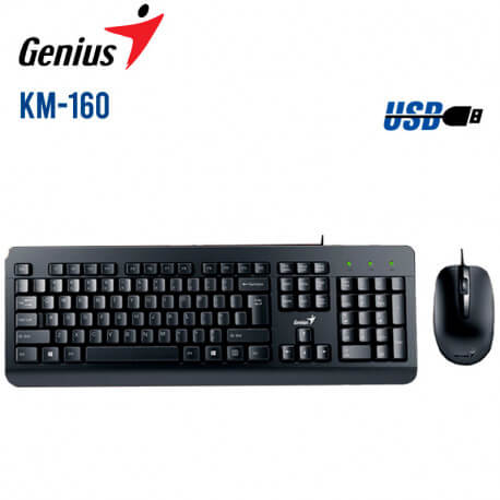 Bộ Bàn Phím và Chuột Có Dây Genius KM-1603