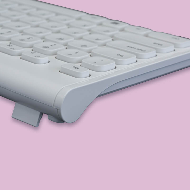 Bộ bàn phím và chuột không dây SingPC WKB-L264CB Trắng8