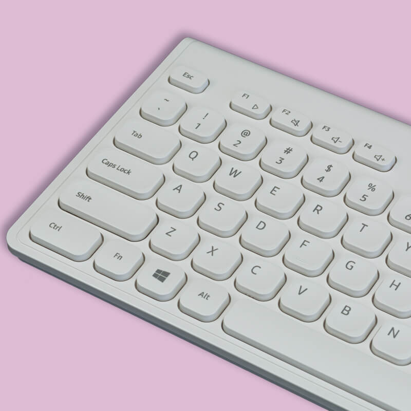 Bộ bàn phím và chuột không dây SingPC WKB-L264CB Trắng2