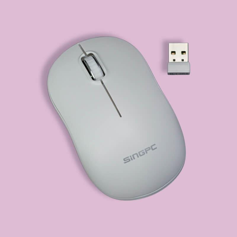 Bộ bàn phím và chuột không dây SingPC WKB-L264CB Trắng3