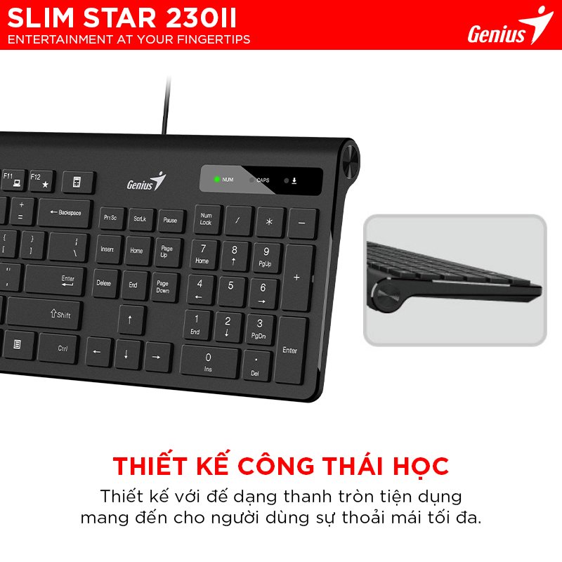 Bàn Phím Có Dây Genius Slimstar 230 II5